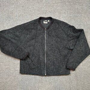 Horny Toad Women's Boxy Gray Fuzzy Sweater Coat in Size Medium - Gorpcore